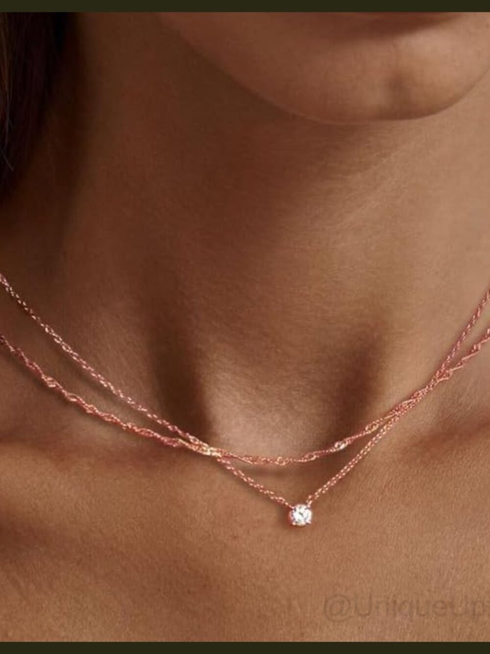 14k Gold Plated Cubic Zirconia Pendant Necklace